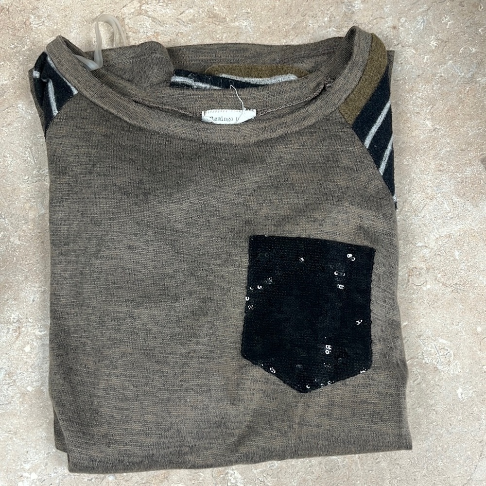 Sequin pocket tunic